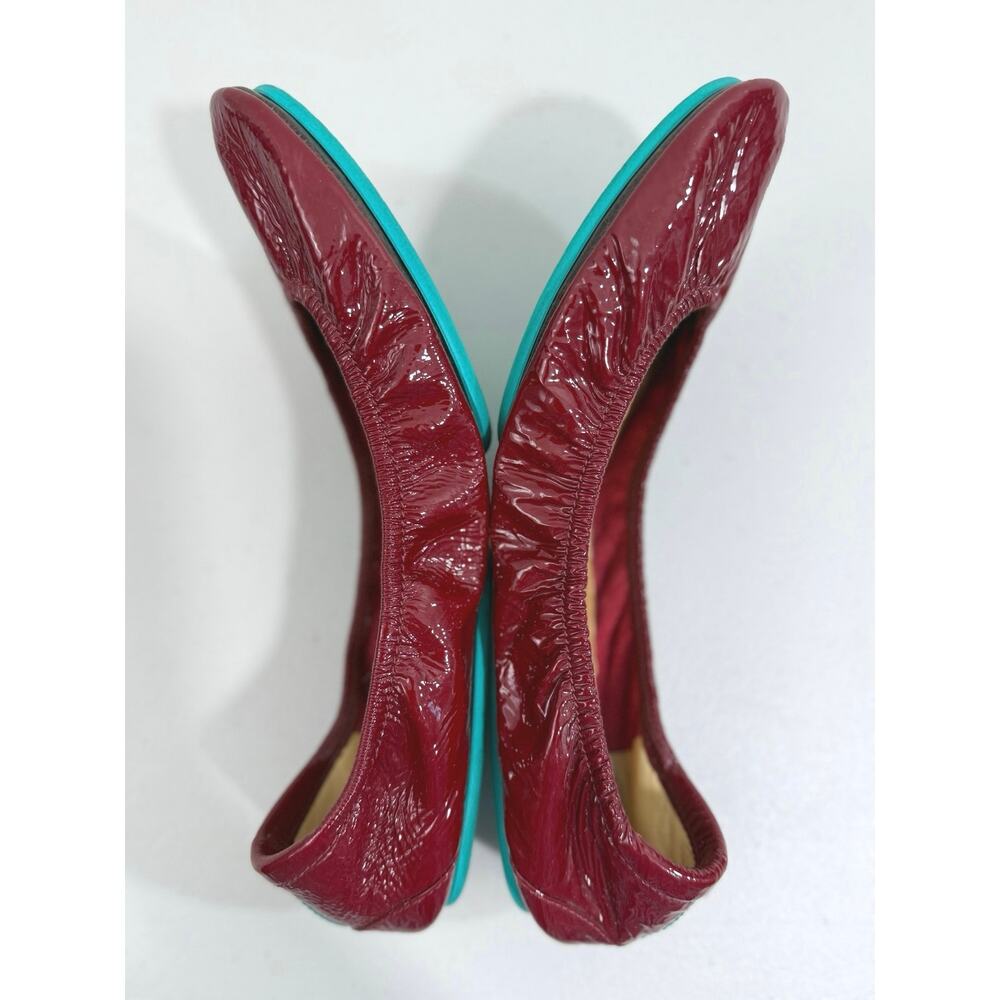 Tieks Ruby Red Patent Leather Ballet Flats Women’s Sz 11 Foldable Designer Shoes - Picture 8 of 11